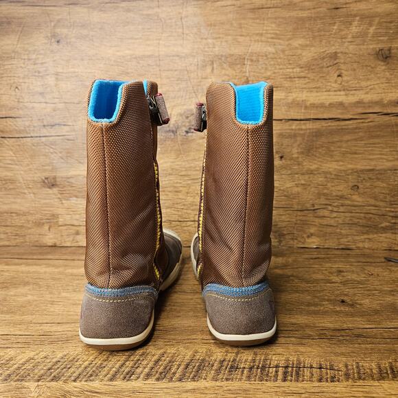 Plae Camille Brown Suede Mid Calf Boot size 1 - Picture 3 of 10